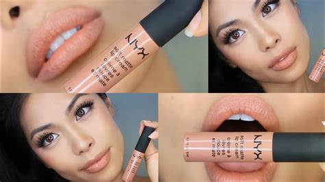 NYX Professional Makeup Soft Matte Lip Cream LONDON Quick Review Swatch Tutorial - YouTube