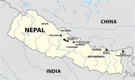 Nepal map