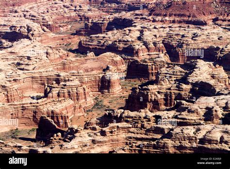 United States, Utah, Canyonland National Park, the Maze (aerial view Stock Photo - Alamy