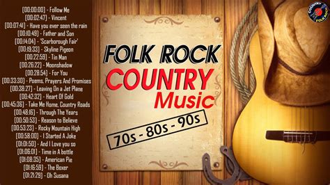 Relaxing 70s 80s 90s Folk Rock Country Music Playlist - Best Of 70s Folk Rock And Country Music ...
