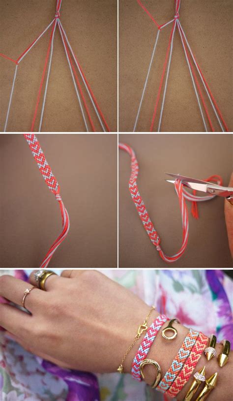 How to Make Heart Friendship Bracelet - DIY & Crafts - Handimania | Heart friendship bracelets ...