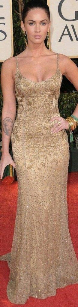 Megan Fox Gold Dress / Megan Fox at the 70th Annual Golden Globe Awards ...