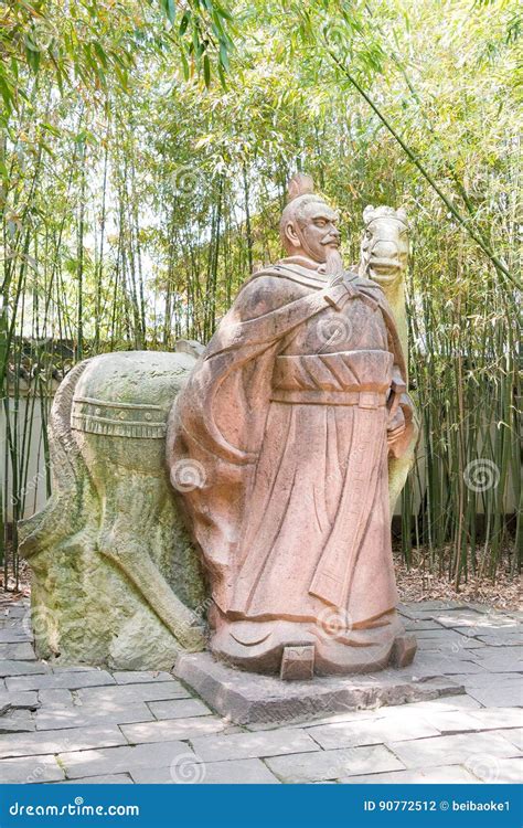 Liu Bei Statue at Zhaohua Ancient Town. a Famous Historic Site in ...