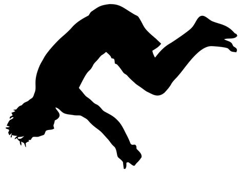 Download #FF0000 Somersaulting Man Silhouette SVG | FreePNGImg