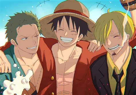 Download Sanji (One Piece) Monkey D. Luffy Roronoa Zoro Anime One Piece HD Wallpaper by Suzu