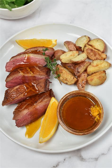 Duck Breast a L’Orange with Oven Roasted Potatoes - Wednesday Night Cafe