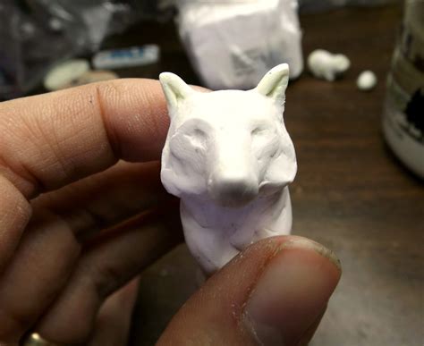 Holly's Creations in Clay: Wolf Sculpture Process