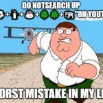 Peter griffin running away for a plane Meme Generator - Imgflip