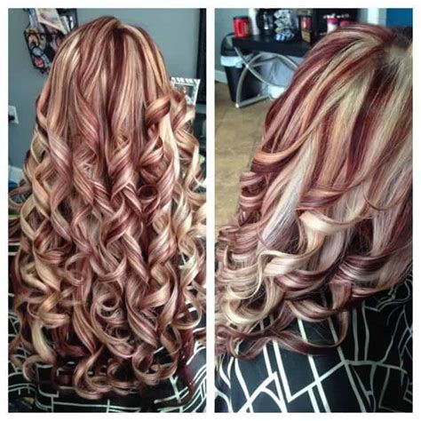 12 Beautiful Burgundy Hairstyles with Blonde Highlights