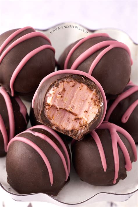 Chocolate Raspberry Truffles - My Heavenly Recipes