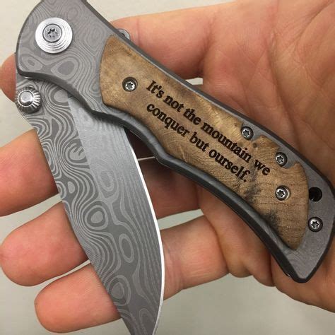 Engraved quote on pocket knife, personalized gift for men, Christmas gift for him, custom pocket ...