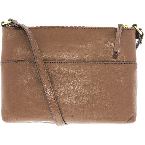 Fossil - Fossil Women's Fiona Small Crossbody Leather Cross Body Bag - Medium Brown - Walmart ...