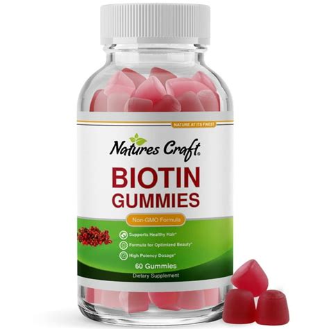 Biotin Gummies for Hair Growth Hair Skin and Nails Gummies for Women and Men 0 60 Gummies ...