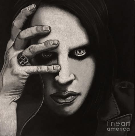 Marilyn Manson art Digital Art by Anisa Suheil - Fine Art America