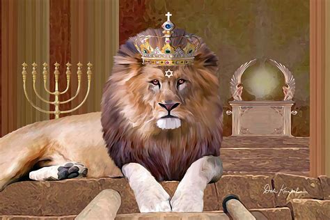 Lion of Judah Art - Lion of the Tribe of Judah Painting by Dale Kunkel ...