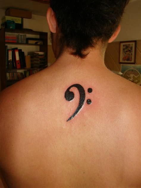 bass clef tattoo by gabrielle-1985 on DeviantArt