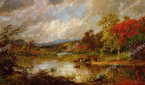 Autumn Afternoon Painting by Jasper Francis Cropsey Reproduction | iPaintings.com