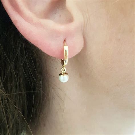 14K Real Solid Gold Cube Dangle Drop Earrings for Women | Latika Jewelry