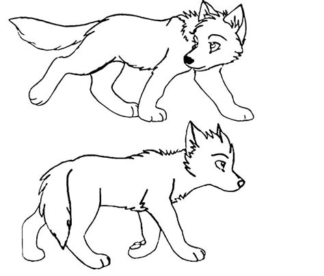 wolf pup lineart by The1andonlyRaven on DeviantArt