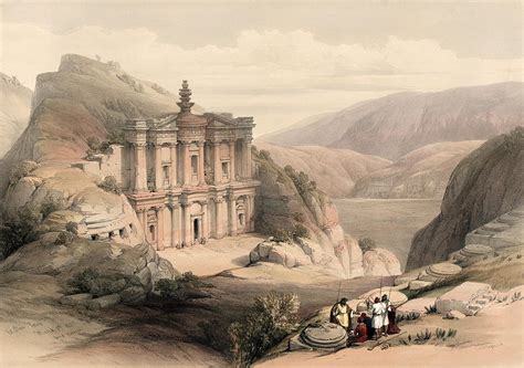 Ad Deir, Petra, Jordan, 1839 Photograph by Science Source