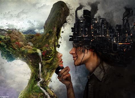 Forbidden Love Photomontage, Art Environnemental, Art Et Nature, Nature ...