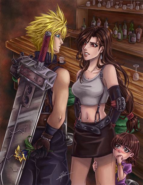 Project FF7 moments (1) : Tifa talks to Cloud by CameDorea on DeviantArt