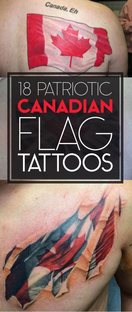 18 Patriotic Canadian Flag Tattoos - TattooBlend