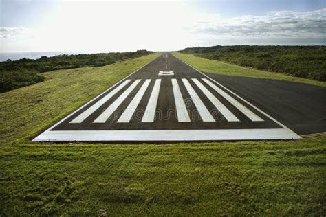 Airplane landing strip. stock image. Image of airstrip - 3468383