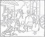 11 Pics Of Little House On The Prairie Coloring Pages  Pioneer sketch template