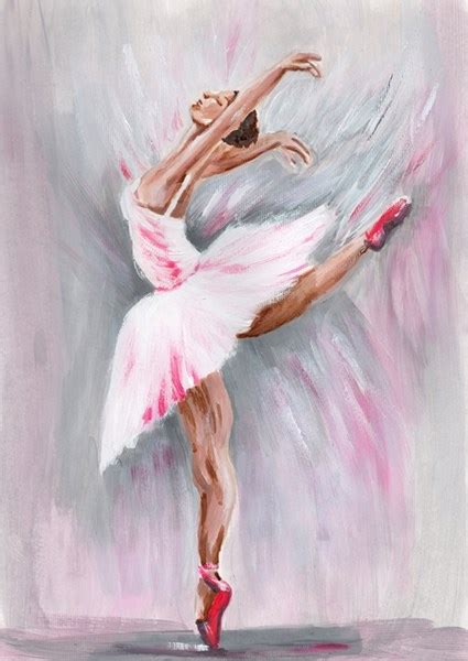 Ballerina Acryl Painting posters & art prints door Krista Kitsz - Printler