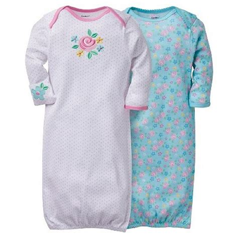 Gerber - Gerber Unisex Baby 2 Pack Gown - Walmart.com - Walmart.com