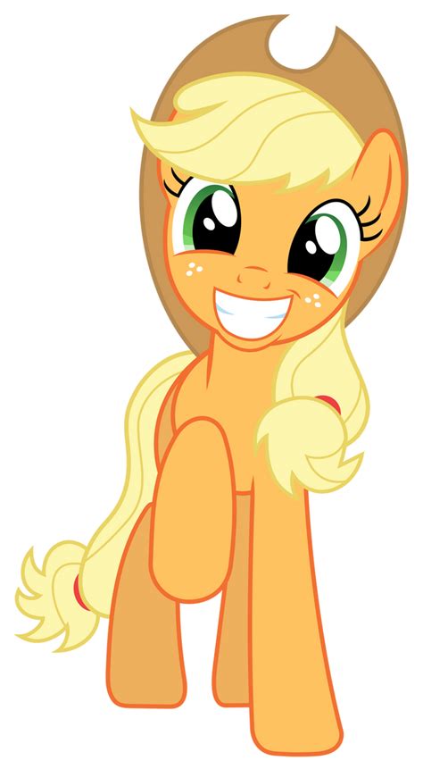 MLP: Very happy (and adorable) Applejack by FloppyChiptunes on DeviantArt