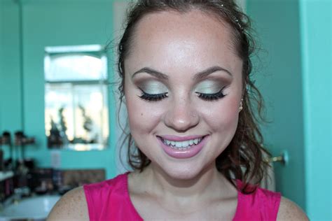 TheLovelyNIS: Mint & Brown Homecoming Makeup Tutorial