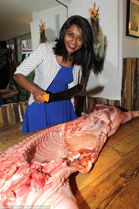 Could YOU butcher a pig? From tackling the fat to slicing through bone ...