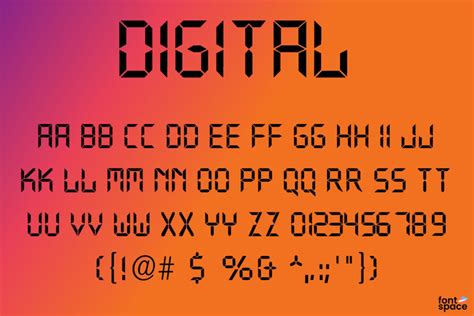 Digital Font | coding4web | FontSpace