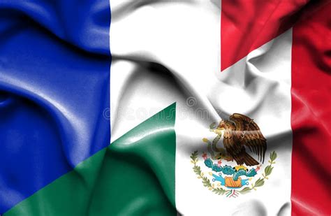 Mexico & French puzzle stock illustration. Illustration of national ...