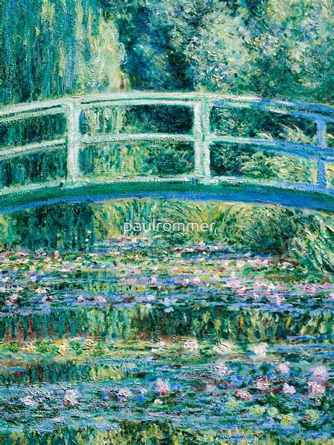 "1899-Claude Monet-Water Lilies and Japanese Bridge" T-shirt for Sale by paulrommer | Redbubble ...