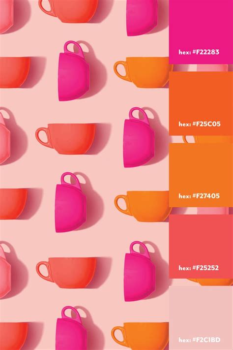 Pink & Orange Color Palette in 2023 | Orange color palettes, Color ...