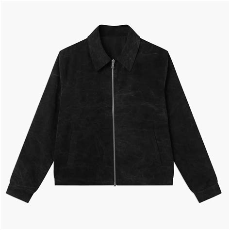 Reversible Canvas Jacket Black | Coutié in 2024 | Zipper outerwear ...