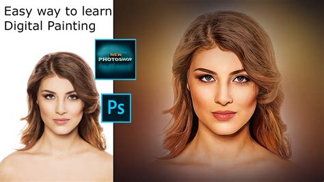 Digital Portrait Painting Photoshop Tutorial ~ Advanced Color Full Digital Painting In Photoshop ...