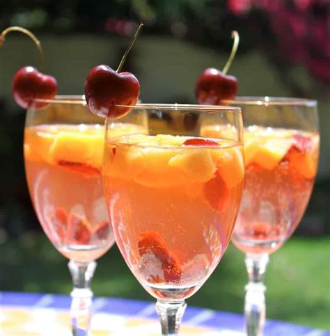 White Wine Summer Sangria Spritzer - Christina's Cucina