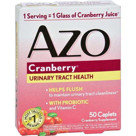 Azo Cranberry Caps - 50 Caplets | Cranberry pills, Cranberry juice benefits, Cranberry supplements