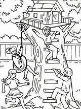 Free Tree House Coloring Pages  Home sketch template