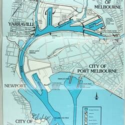 Map - 'Port of Melbourne', Port of Melbourne Authority, circa 1984