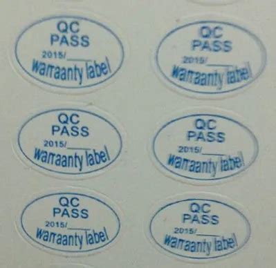 QC Adhesive Label Sticker Custom Label Sticker QC PASSED Stickers 13mm ...