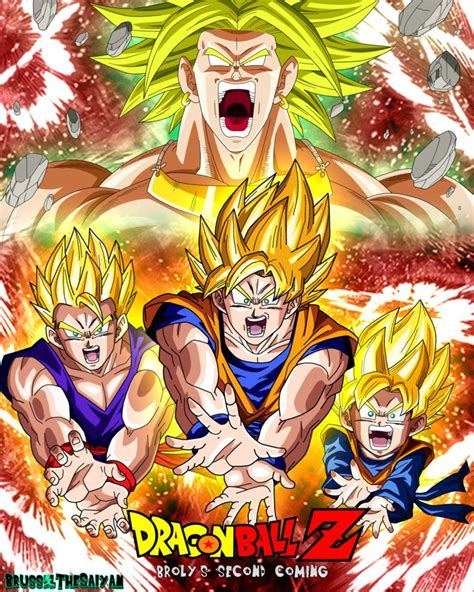 Broly Second Coming Movie Poster by BrusselTheSaiyan | Anime dragon ...