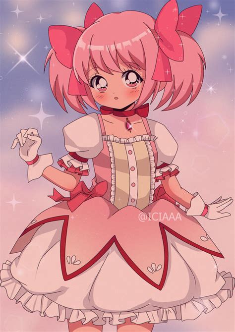 Madoka Kaname 90's Style Fanart by ICIAAAA on DeviantArt