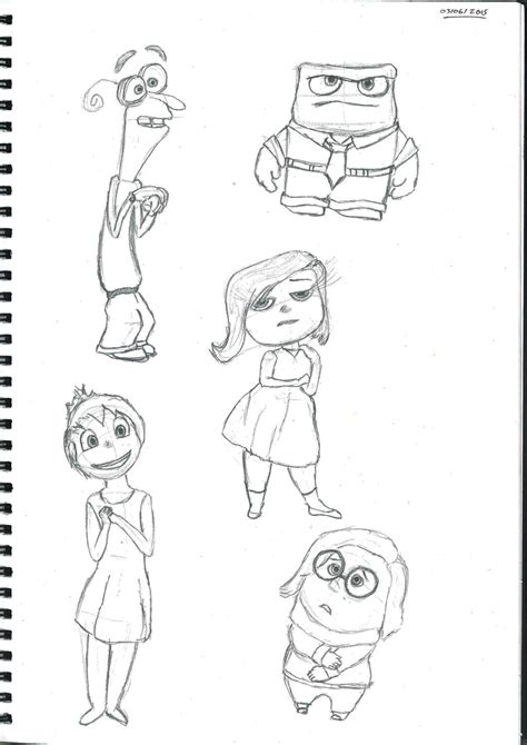 'Inside Out' characters 03/06/2015 by ChaitanJ on DeviantArt