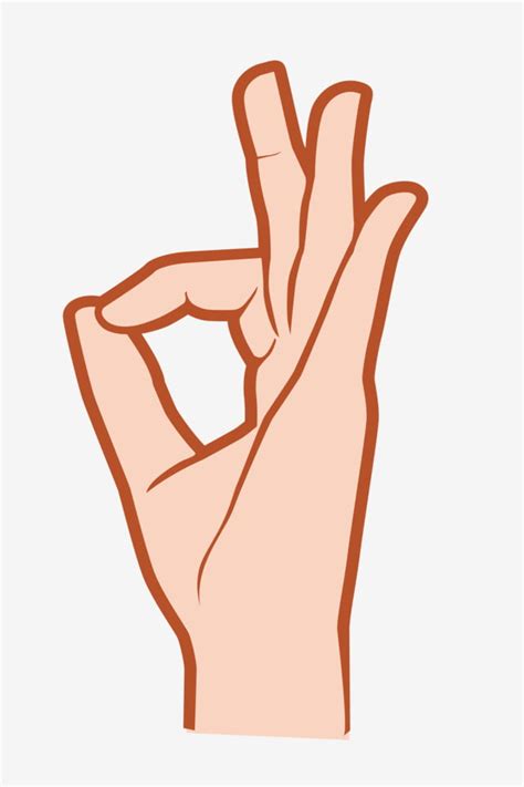 Ok Gesture Vector Art PNG, Ok Gesture Cartoon Illustration, Cartoon ...