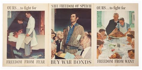 (3) Vintage Norman Rockwell - World War II Posters | Cottone Auctions